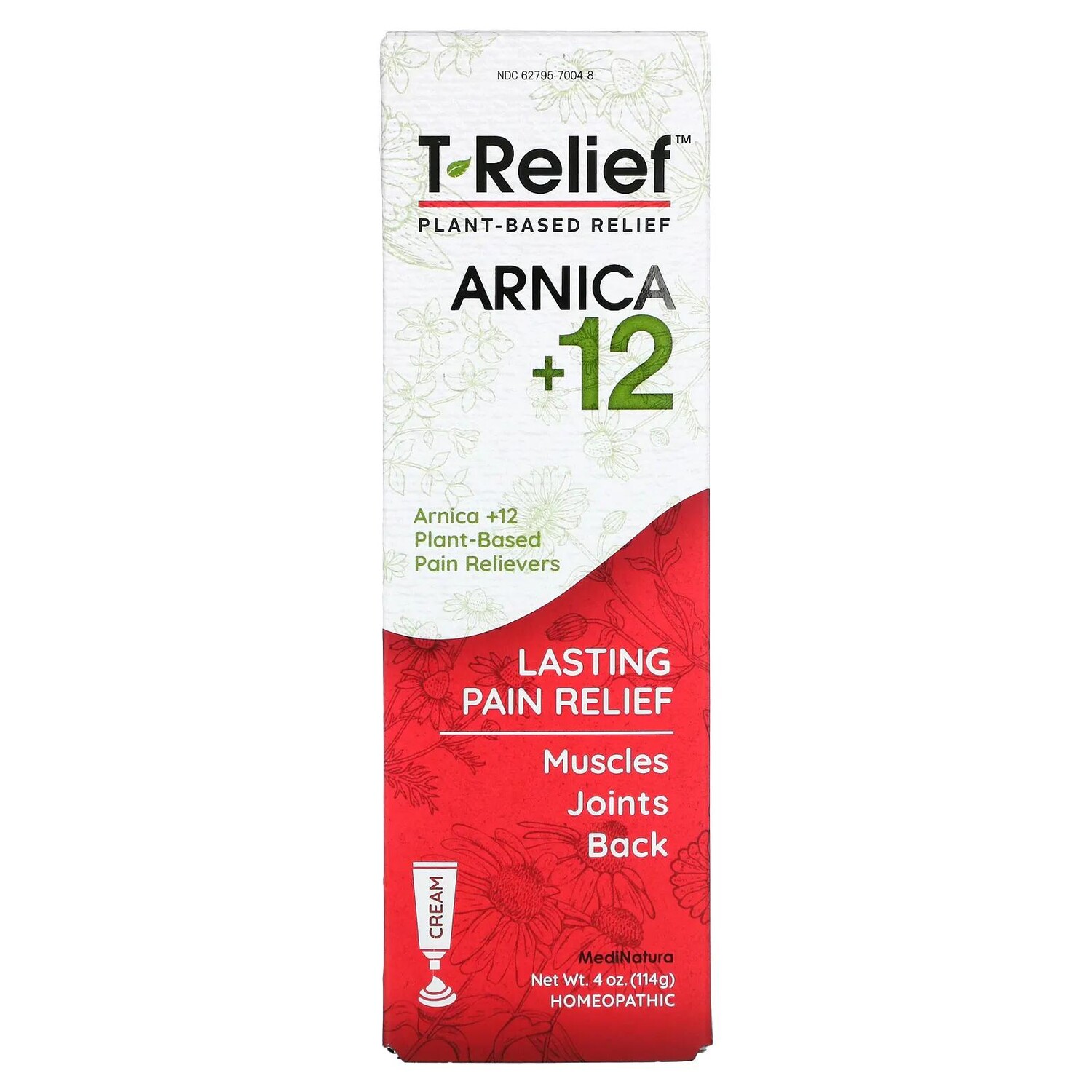 

MediNatura Natural T-Relief безопасный обезболивающий крем 4 унц. (114 г)