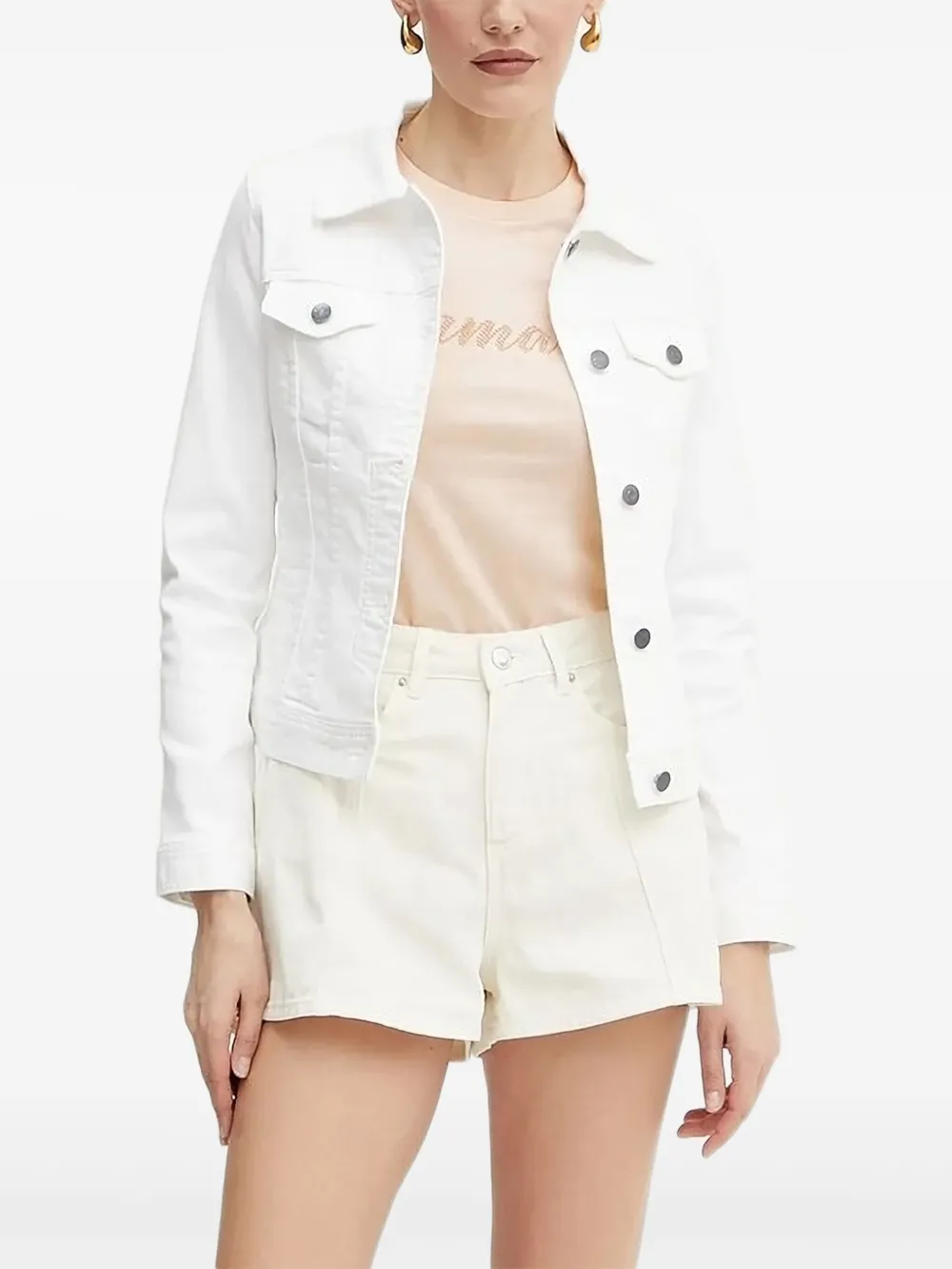 

Джинсовая куртка на пуговицах Armani Exchange, белый