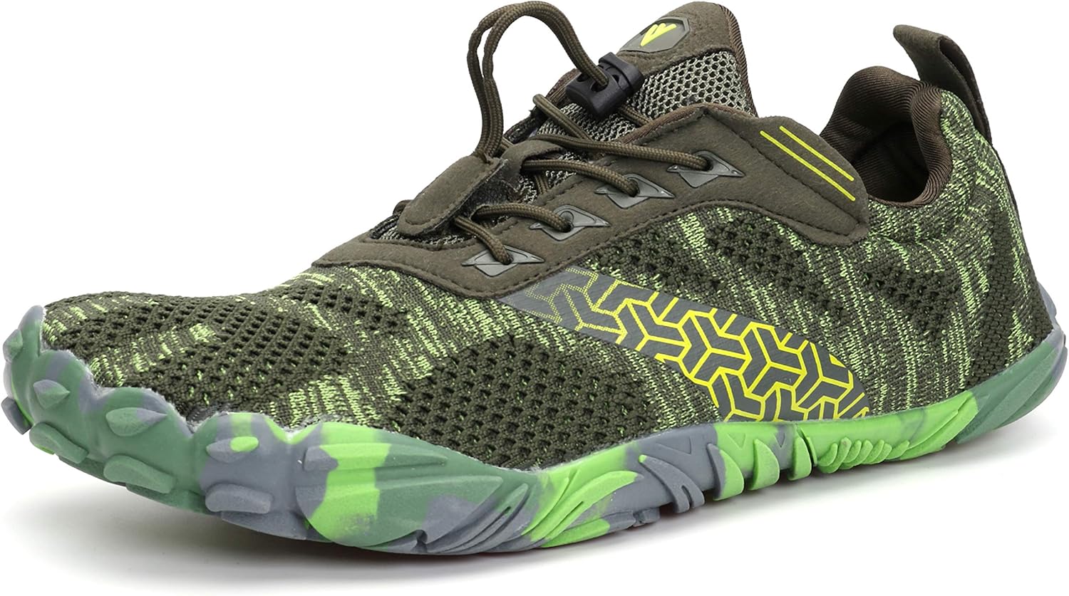 

Кроссовки для бега по трейлам WHITIN для мужчин, Широкий носок, Максимальное ощущение бега, зеленый