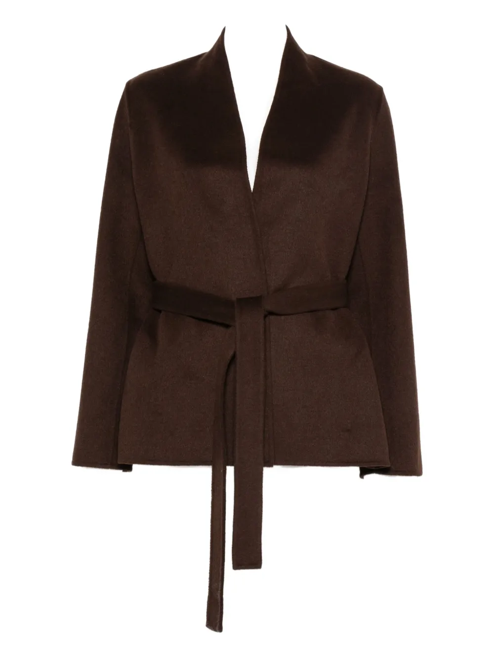 

Пальто с поясом Ermanno Firenze, коричневый