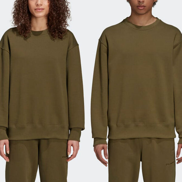 Толстовка adidas originals x Pharrell Williams Unisex Green, зеленый — фото 3