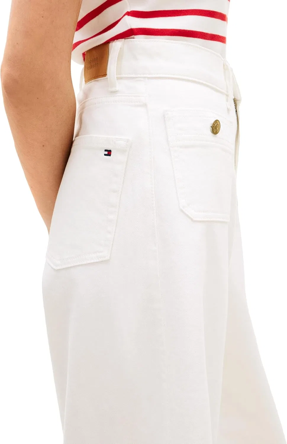 Джинсы High Rise Wide Leg Tommy Hilfiger, Optic White — фото 2