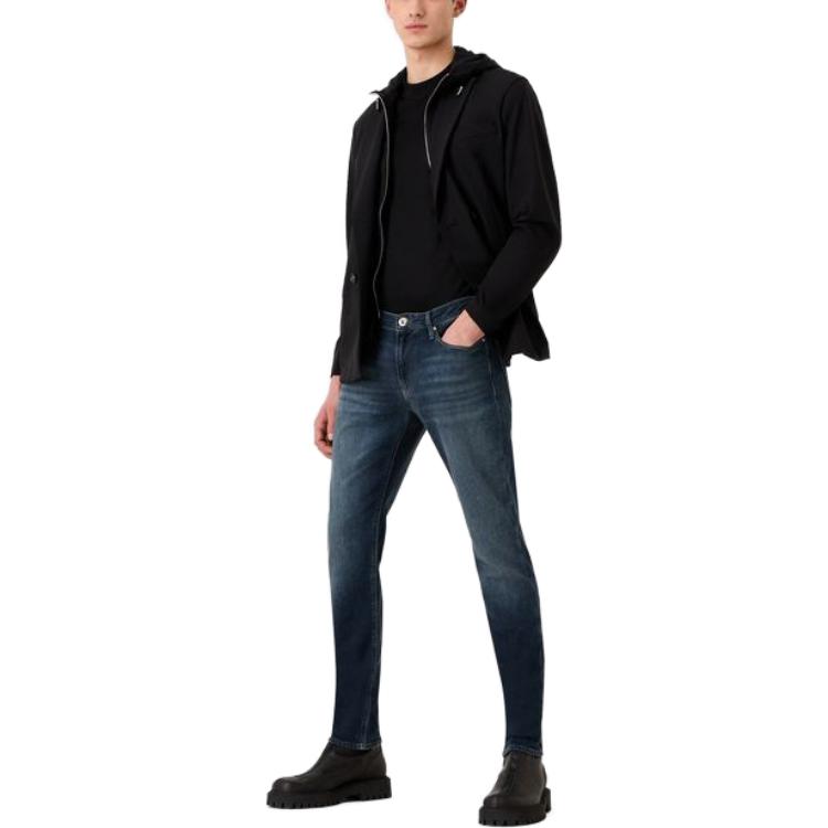 

Джинсы EMPORIO ARMANI деним синие мужские весна-лето 2023