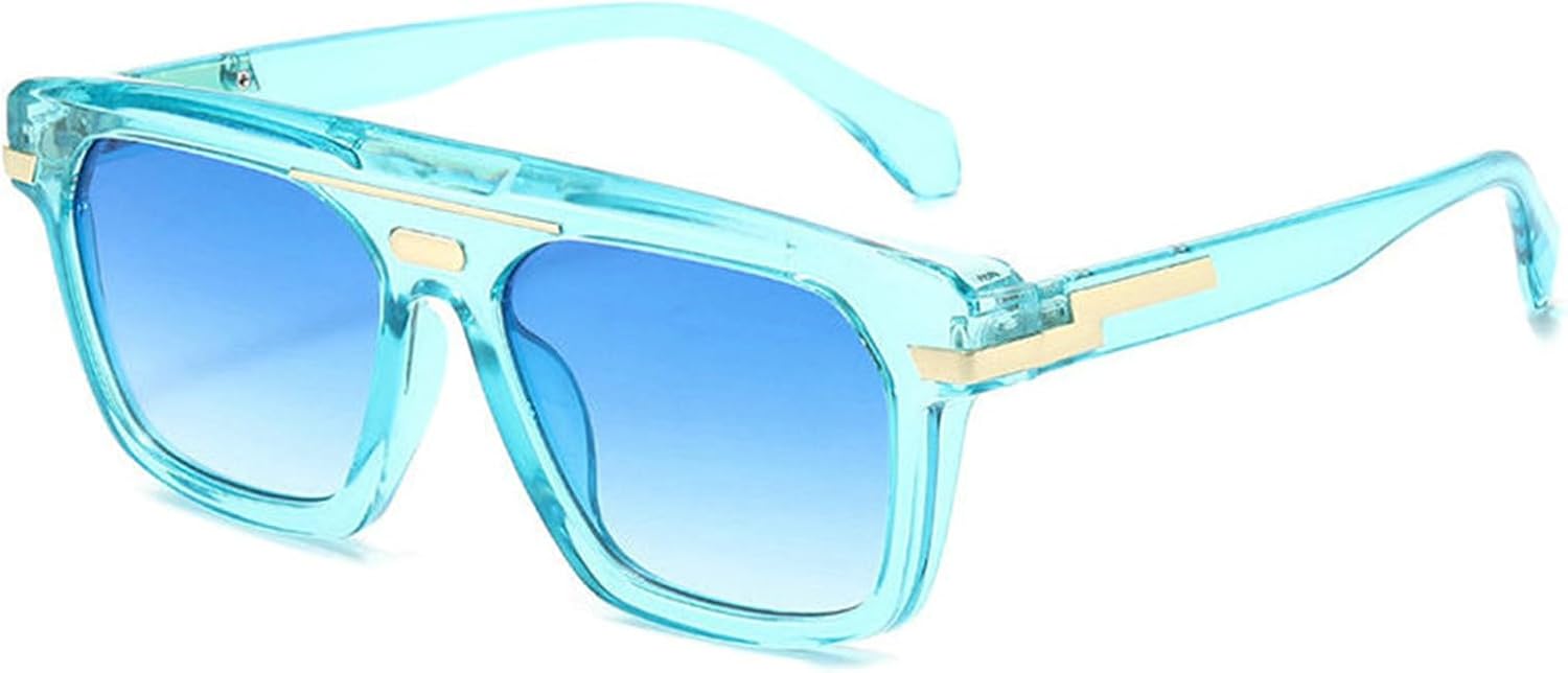 

Хелена Ретро Металлические Двойные Перемычки Женские Квадратные Солнцезащитные Очки Модные Градиентные Мужские Солнцезащитные Очки-Щит UV400 Женские Солнцезащитные Очки-Пилот helena, C6