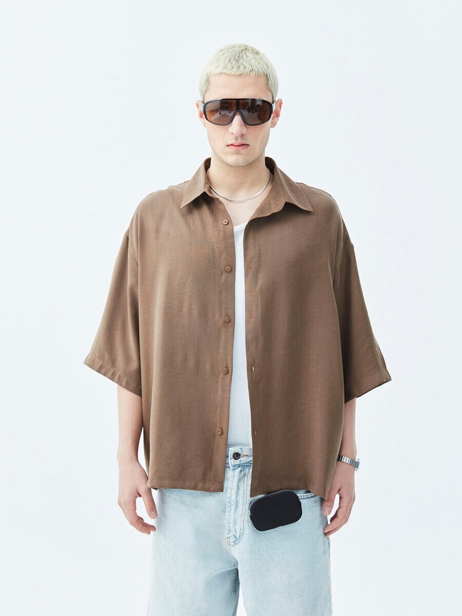 

Повседневная рубашка VAMOS CLO Comfort fit Button Up Shirt Salinas, коричневый