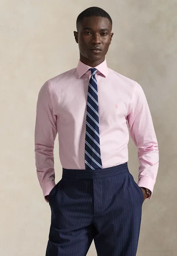 Рубашка приталенная фактурная Polo Ralph Lauren, розовая
