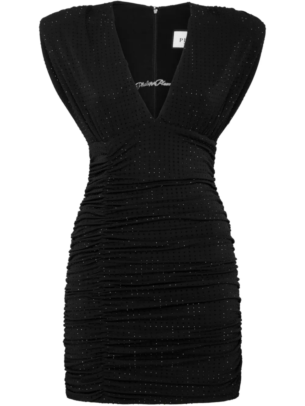 

Мини-платье из джерси Philipp Plein, черный