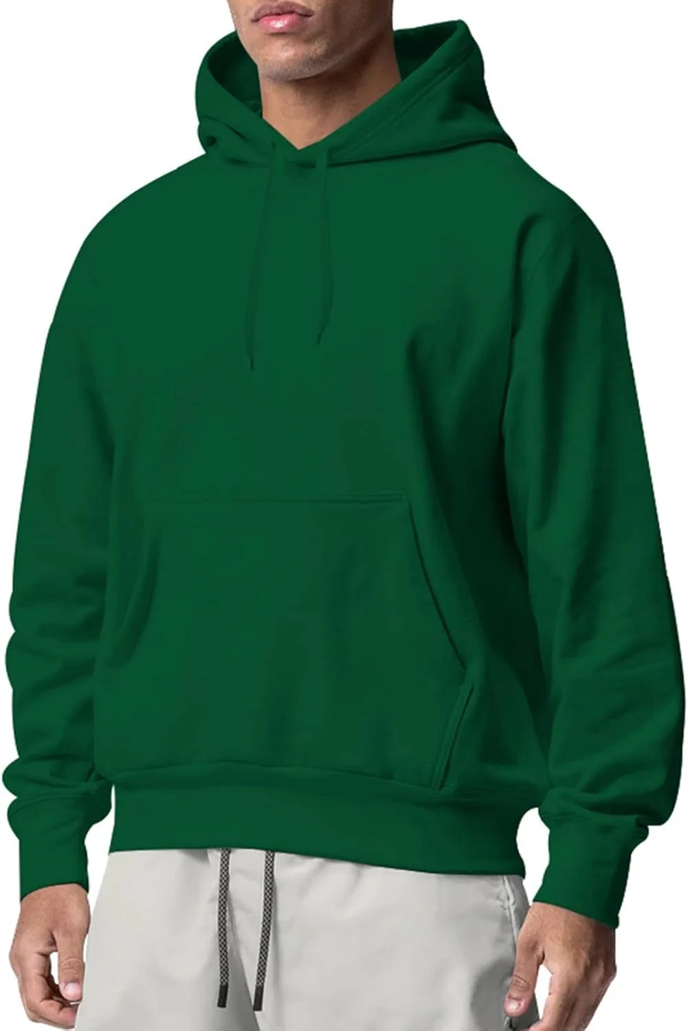 

Мужская базовая худи Plus Size 2025 однотонная