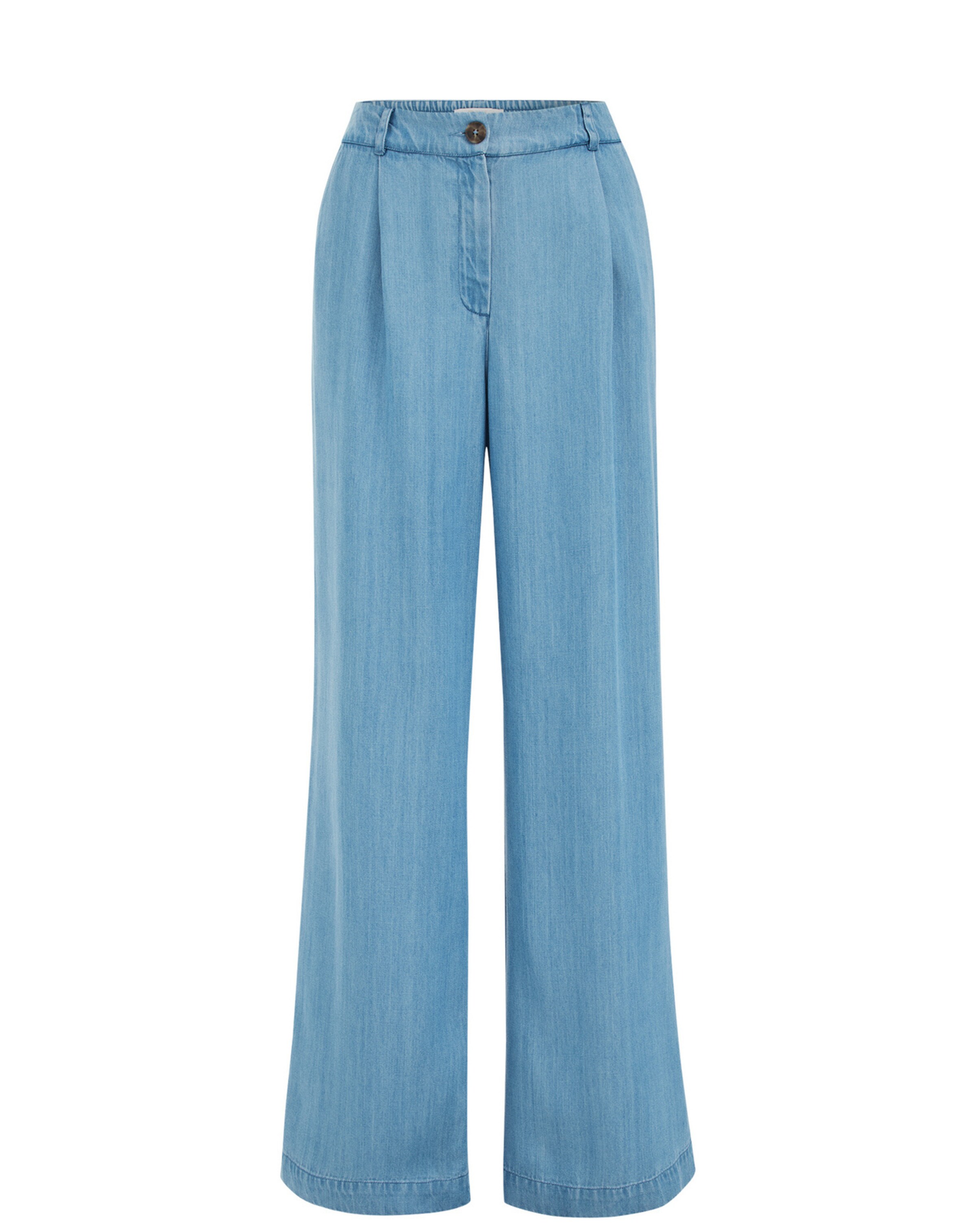 

WE Fashion Джинсы с широкими штанинами в светло-голубом цвете