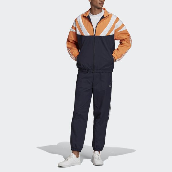 Куртка adidas originals Retro Balanta 96 Track Top Jacket Suede, оранжевый — фото 3