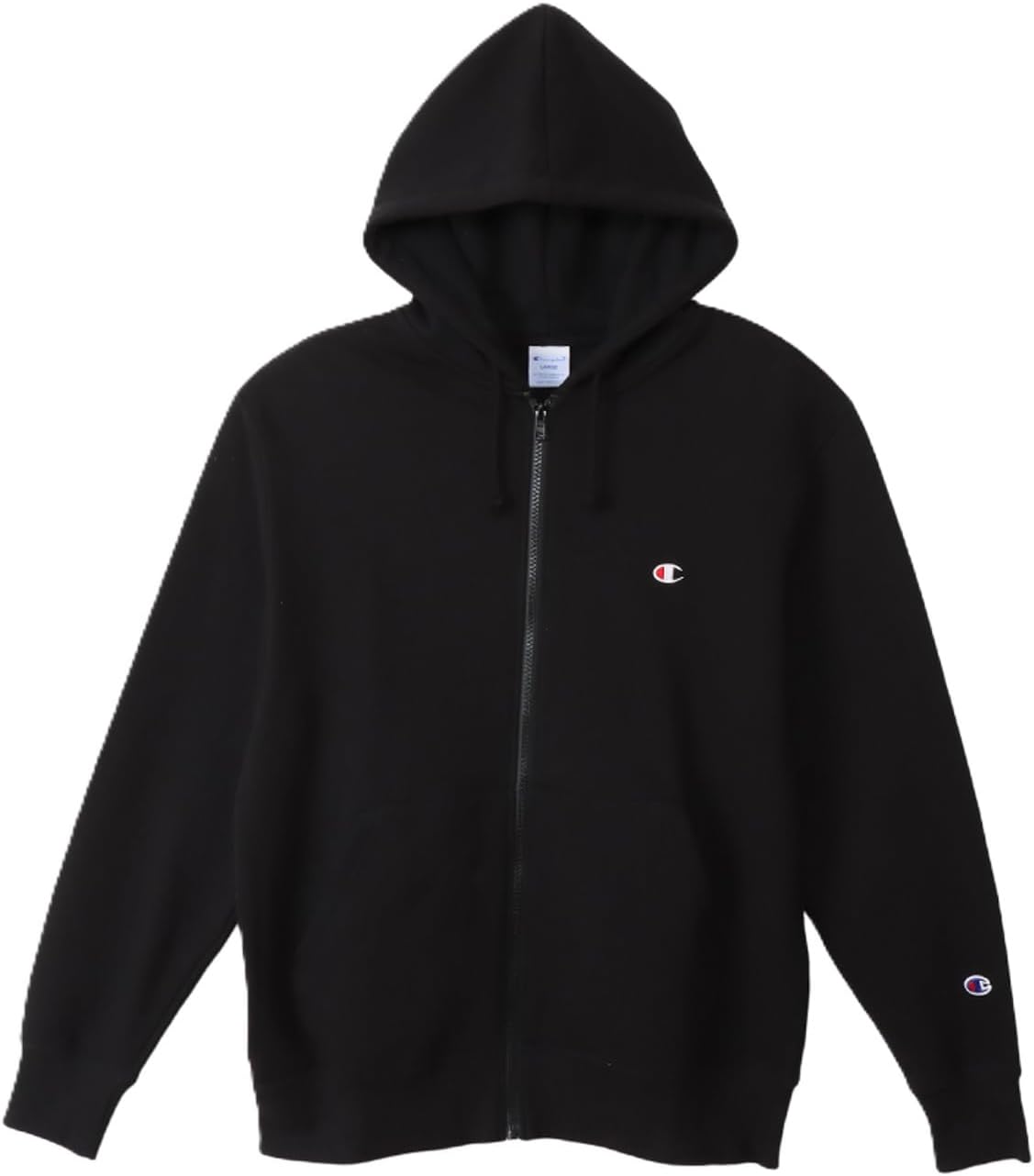 

Мужская толстовка Champion с длинными рукавами из хлопкового флиса с вышитым логотипом и застежкой-молнией (C3-W104/C3-W104L/C3-W104Z/C3-Y137/C3-Y137L), черный