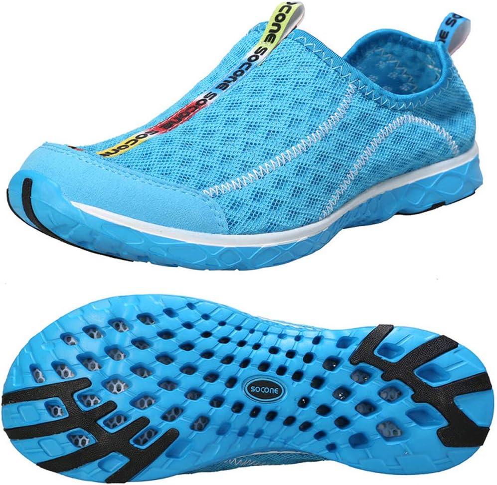 

Мужские водные кроссовки с быстрой сушкой, слив за 3 секунды и для плавания, походов, йоги Zhuanglin, синий