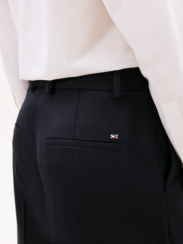 Классические брюки из шерстяной смеси Tommy Hilfiger, Dark Night Navy — фото 4