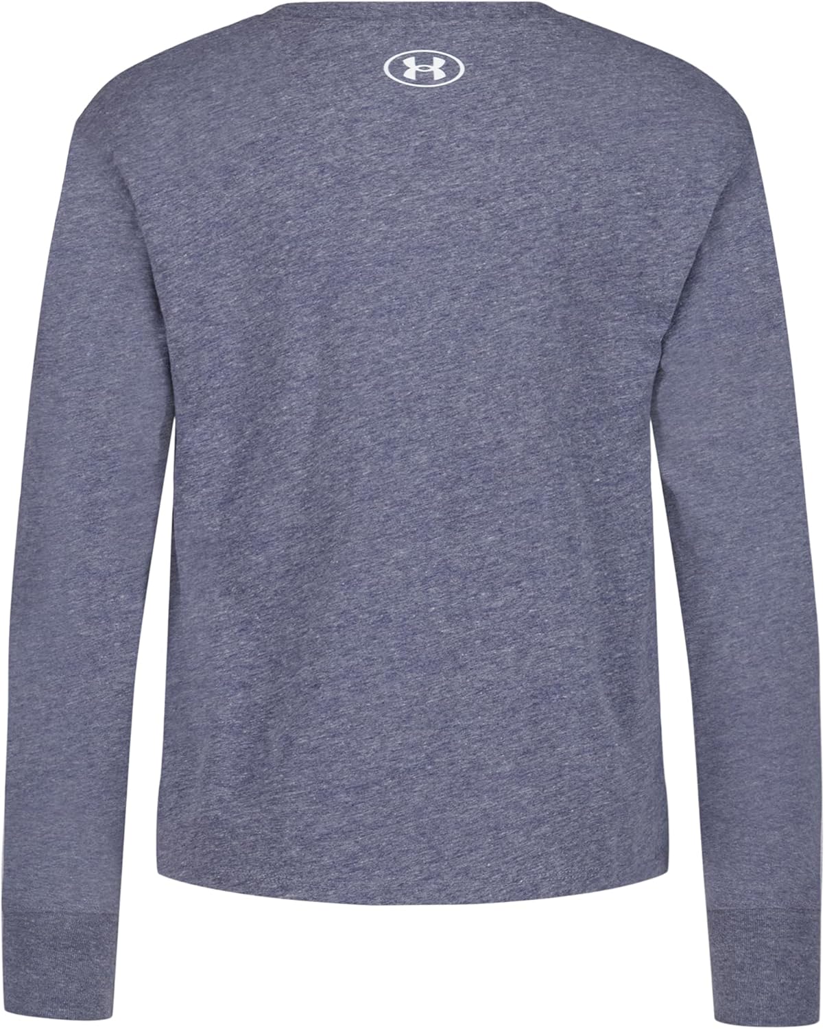 Under Armour футболка для девочек, короткий рукав, круглый вырез, легкая и дышащая, Washed Navy Dreamscape — фото 2
