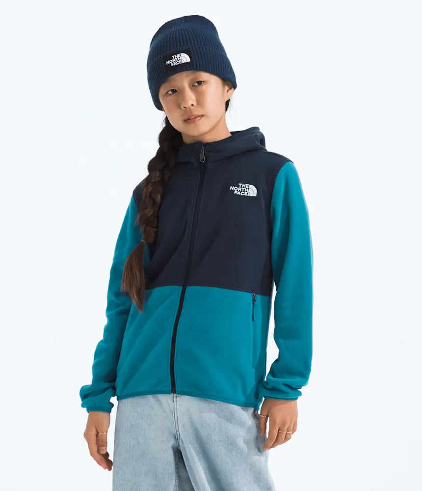 Толстовка Glacier с капюшоном на молнии для мальчиков и девочек The North Face, Dusk Blue/Summit Navy — фото 3