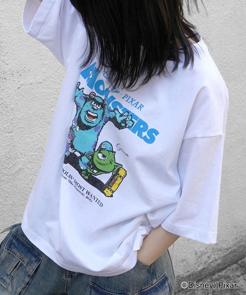 

Футболка с коротким рукавом, свободного кроя, с принтом Disney Pixar "Корпорация монстров" и "История игрушек", белая