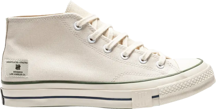 

Кроссовки Undefeated x Chuck 70 Mid 'Parchment Chive', кремовый, Бежевый, Кроссовки Undefeated x Chuck 70 Mid 'Parchment Chive', кремовый