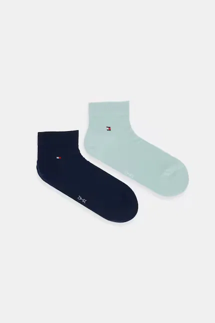 Носки мужские с хлопком 2 шт Tommy Hilfiger, зеленый
