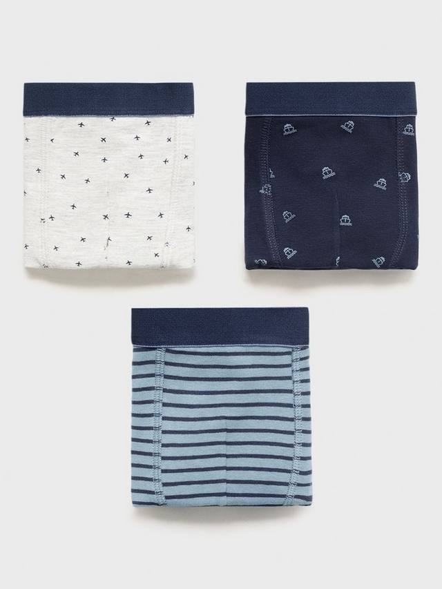 

Детские дорожные боксеры Mango, Pack of 3, Medium Blue