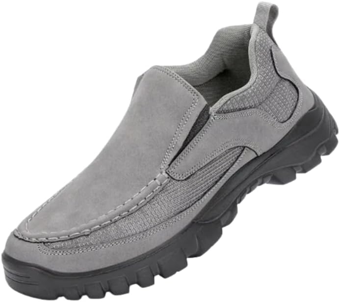 

Мужские повседневные слипоны для походов, повседневная спортивная обувь с мягкой подошвой для активного отдыха на улице Hchctry, серый