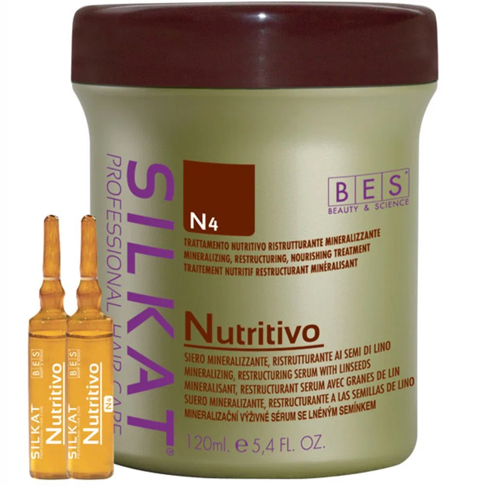 Восстанавливающая сыворотка N4 Mineral Izing Rest Ructu с льняным семенем, 120 мл Bes