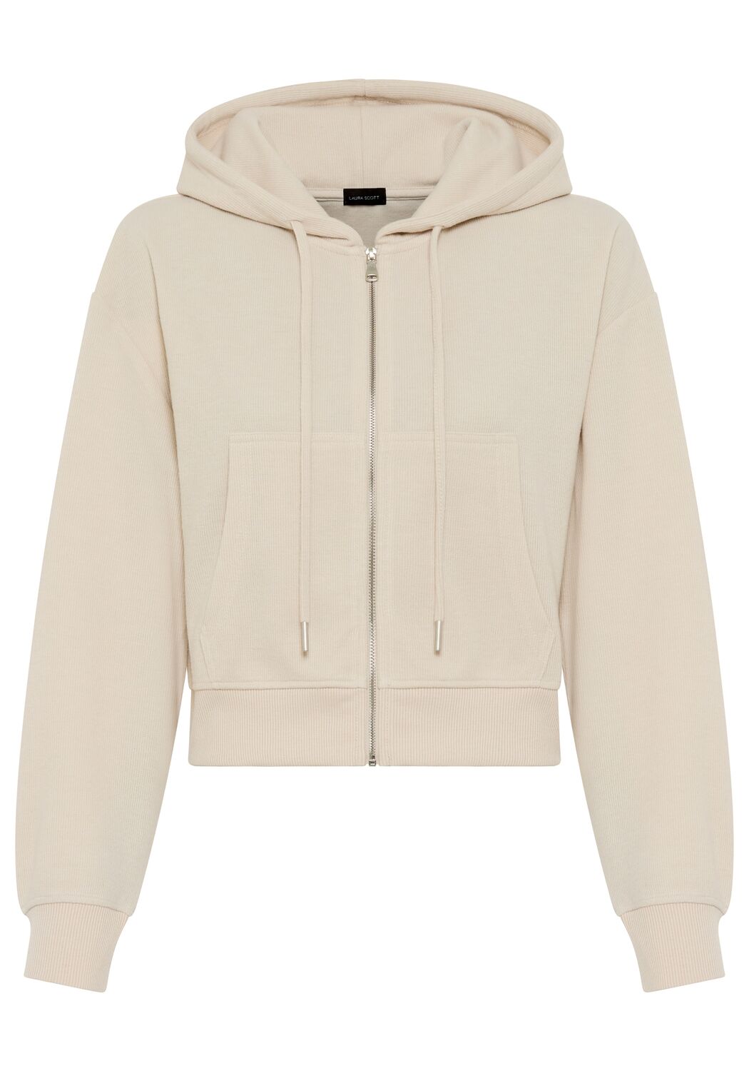 

Худи с молнией 'Laura Scott' в бежевом цвете, Бежевый, Худи с молнией 'Laura Scott' в бежевом цвете