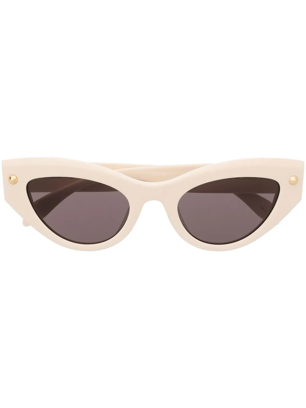 

Солнцезащитные очки в оправе 'кошачий глаз' Alexander McQueen Eyewear, белый