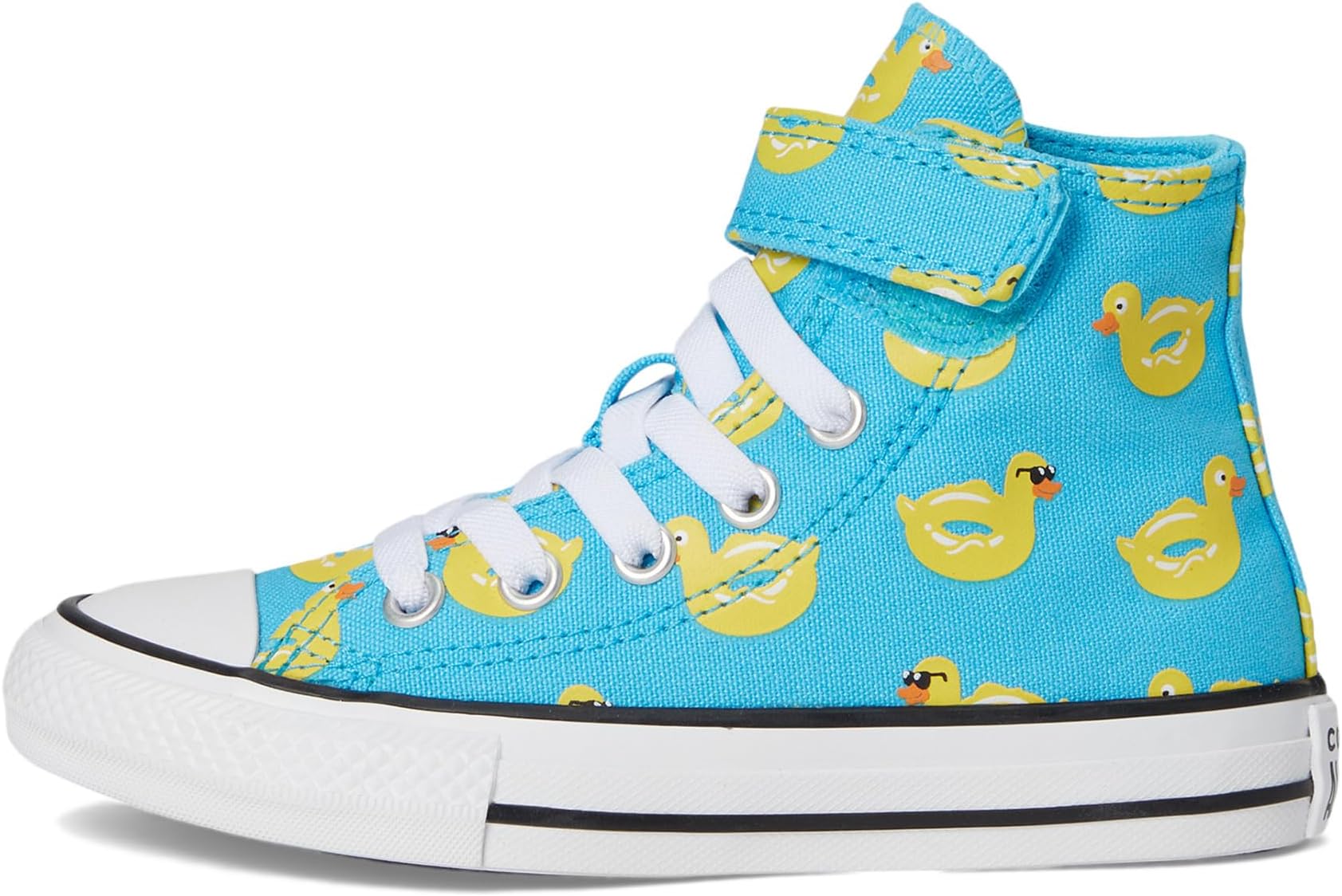 Кроссовки Converse Kids Chuck Taylor All Star Pool Float Easy-On, цвет Gnarly Blue/Dandy Lion/White — фото 4