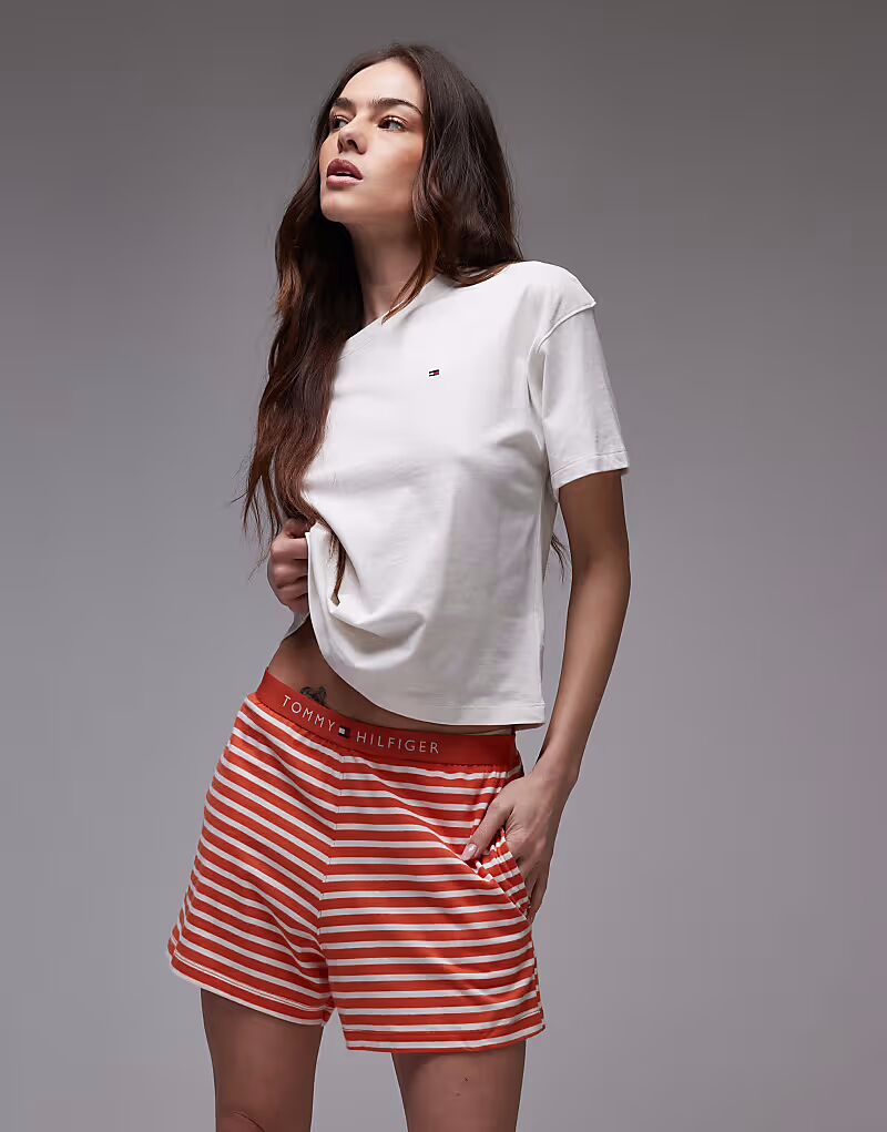 

Tommy Hilfiger Print шорты свободный пижамный комплект в нескольких цветах