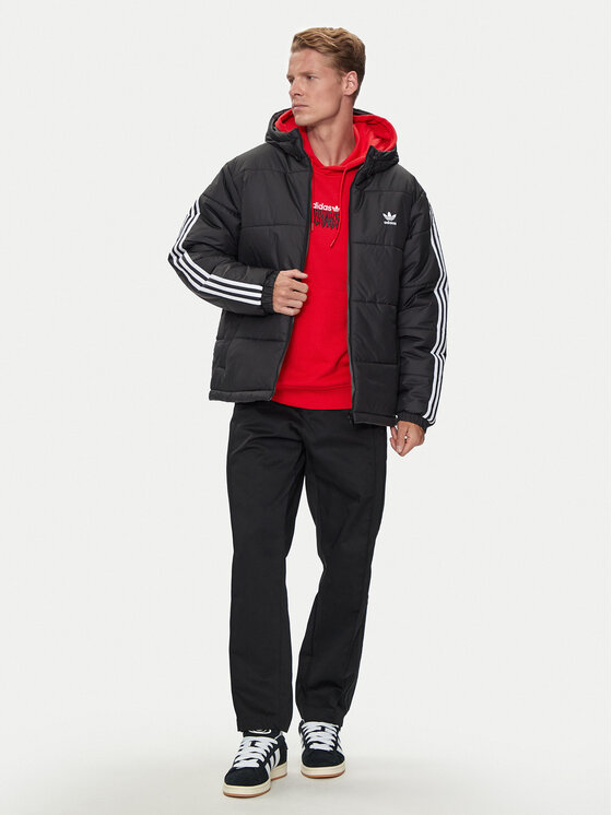 Зимняя куртка regular fit adicolor JD9071 Adidas, черный — фото 2