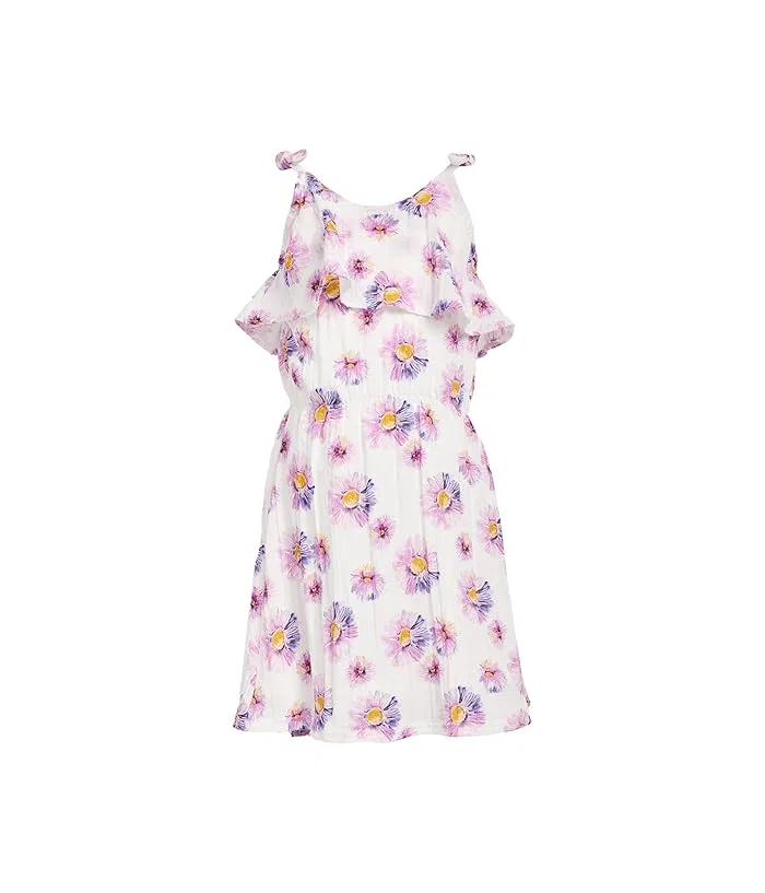 Платье слоеное с цветочным принтом Leah Appaman Kids, Daisies