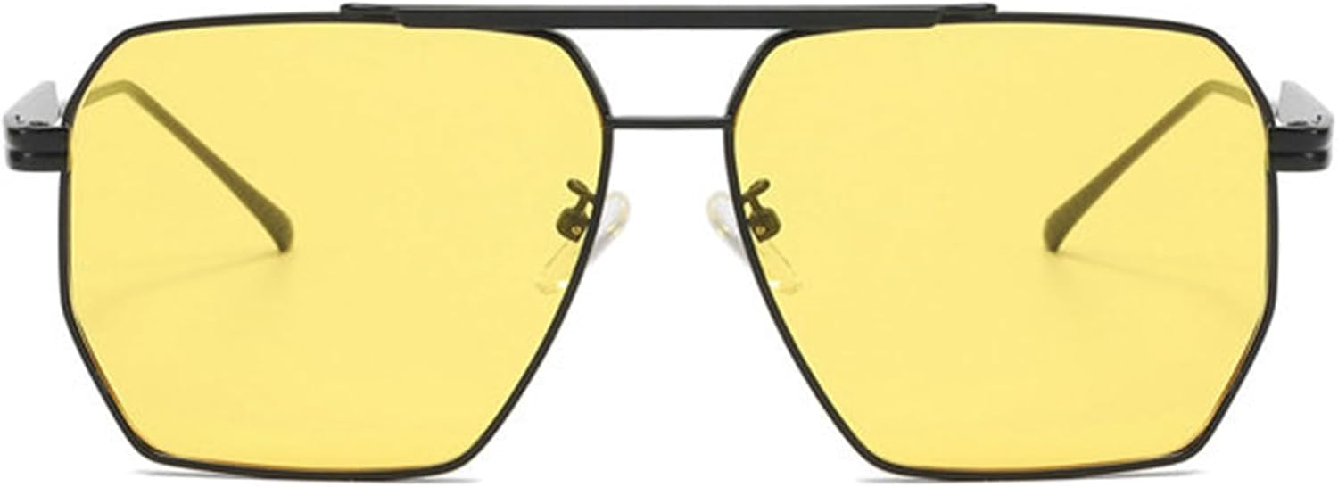 

Willochra — большие солнцезащитные очки-пилот для женщин в винтажном стиле с металлической оправой и квадратными линзами, а также очки для мужчин с двойным дужком и защитой от УФ-излучения UV400, C6