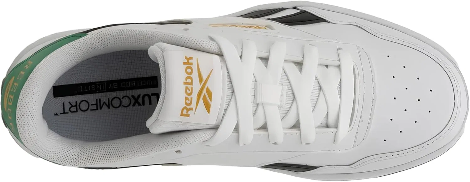 Кроссовки Reebok Court Advance унисекс для взрослых, Footwear White Upgrade Green Black — фото 4