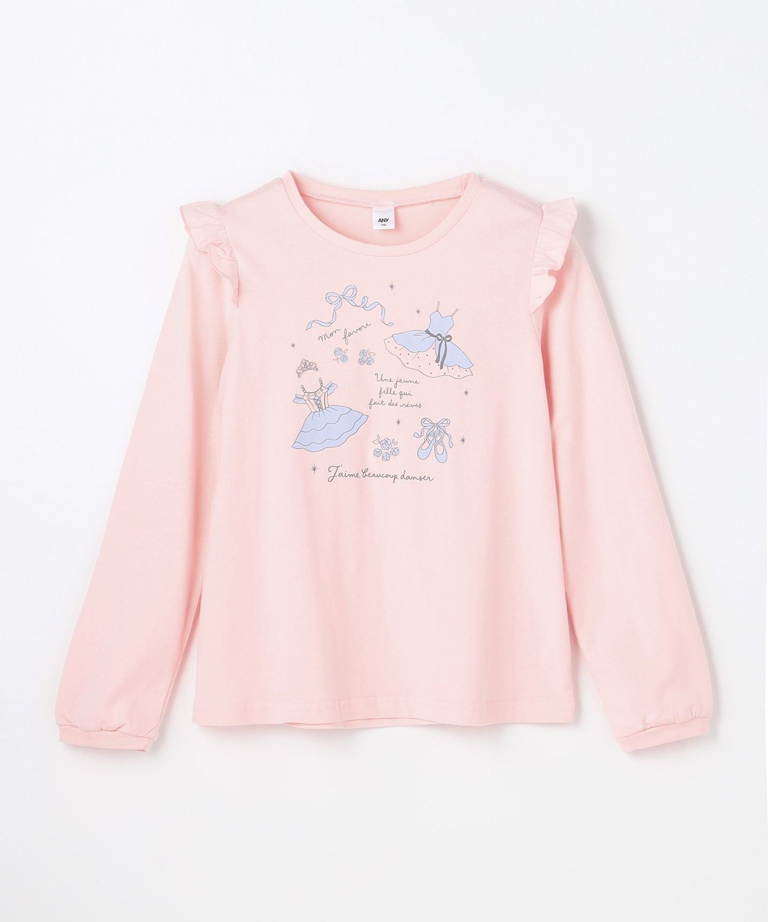 Футболка с длинным рукавом 7days Print Any Kids, Pink x Ballet [012] — фото 3