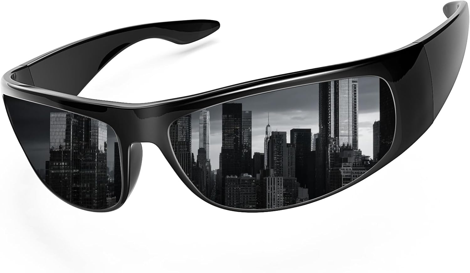 

Солнцезащитные очки WISTON с обтекаемой формой для мужчин и женщин, супертемные, для чувствительных глаз, защита UV400, модель W8005, Glossy Frame/ Grey Lens-polarized