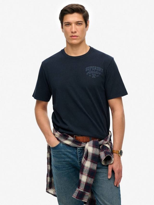 

Графическая футболка Athletic Essential Superdry, Eclipse Navy