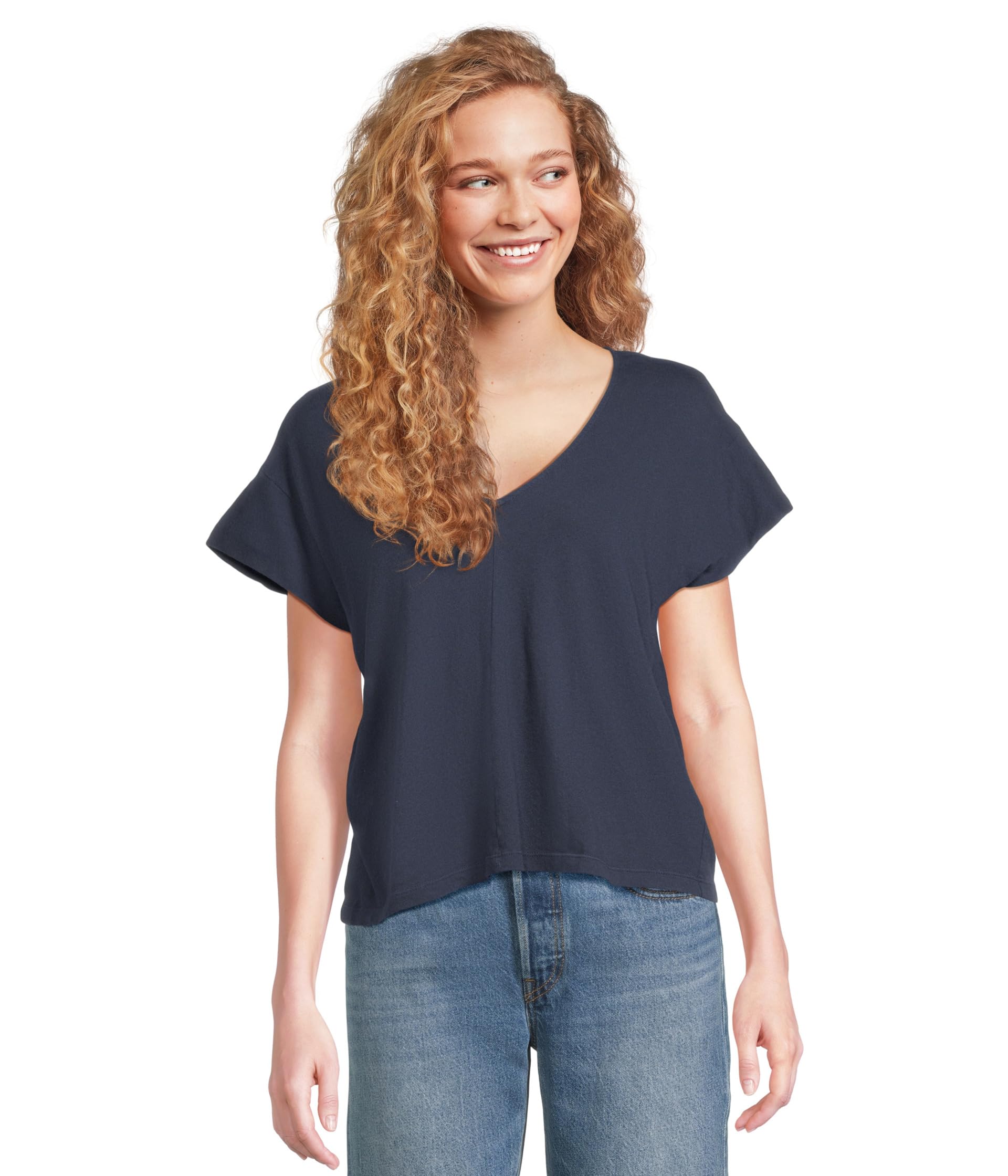 

Футболка Michael Stars Tobi V-Neck Tee, Nocturnal