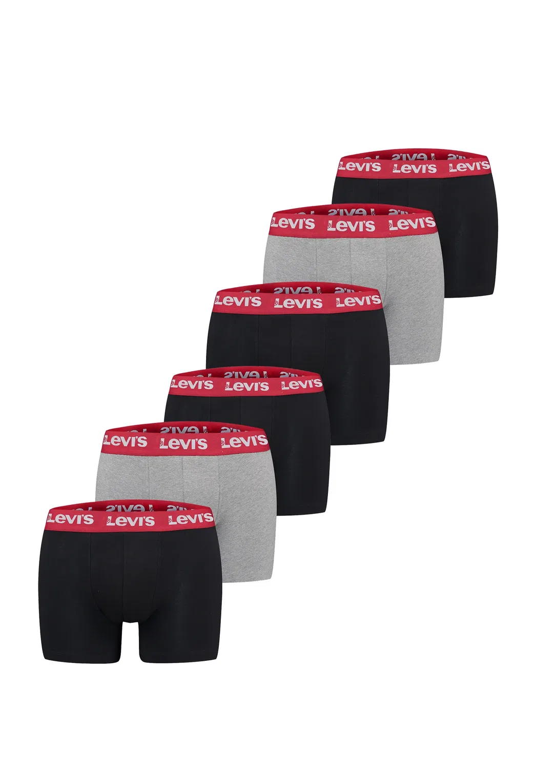 Боксеры из органического хлопка Levi´s, black/grey combo