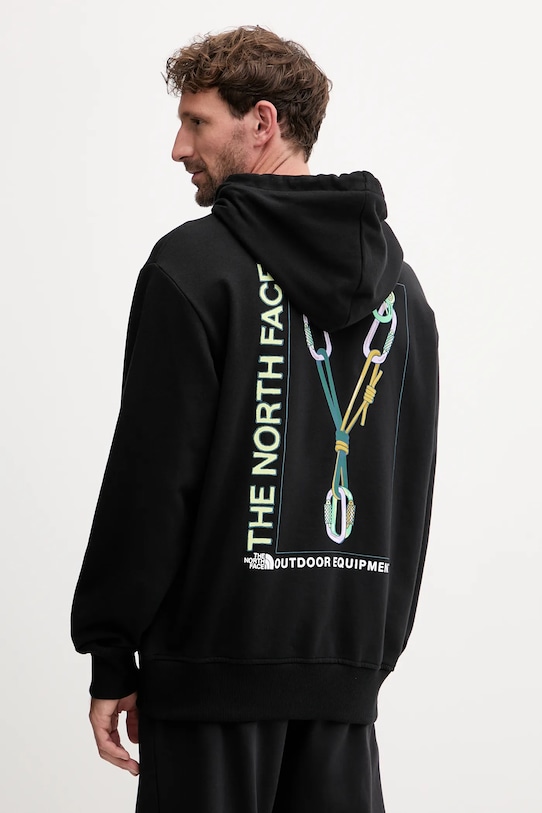 

Хлопковая толстовка Explore Gear Relaxed The North Face, черный