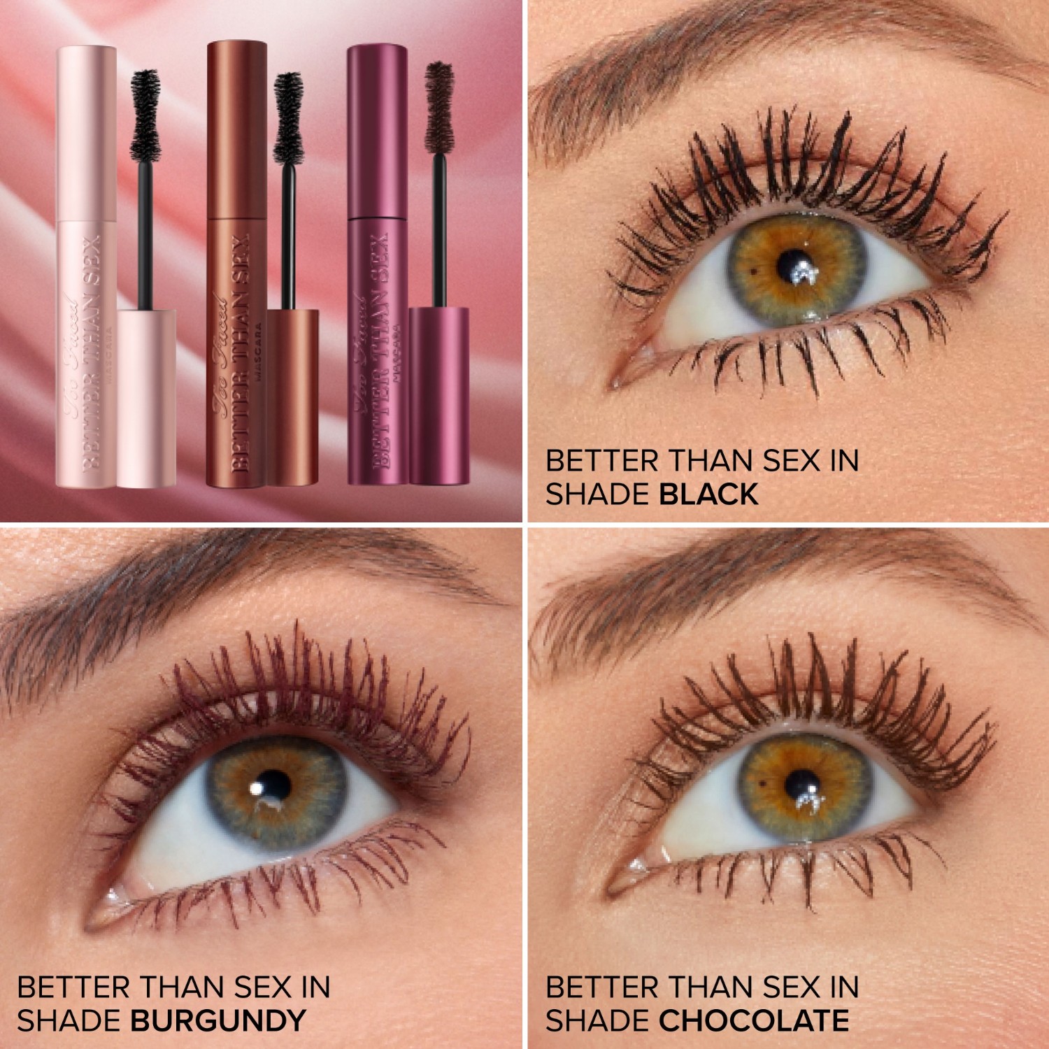 Тушь для ресниц better than sex Too Faced, burgundy, вес 8 гр. — фото 3