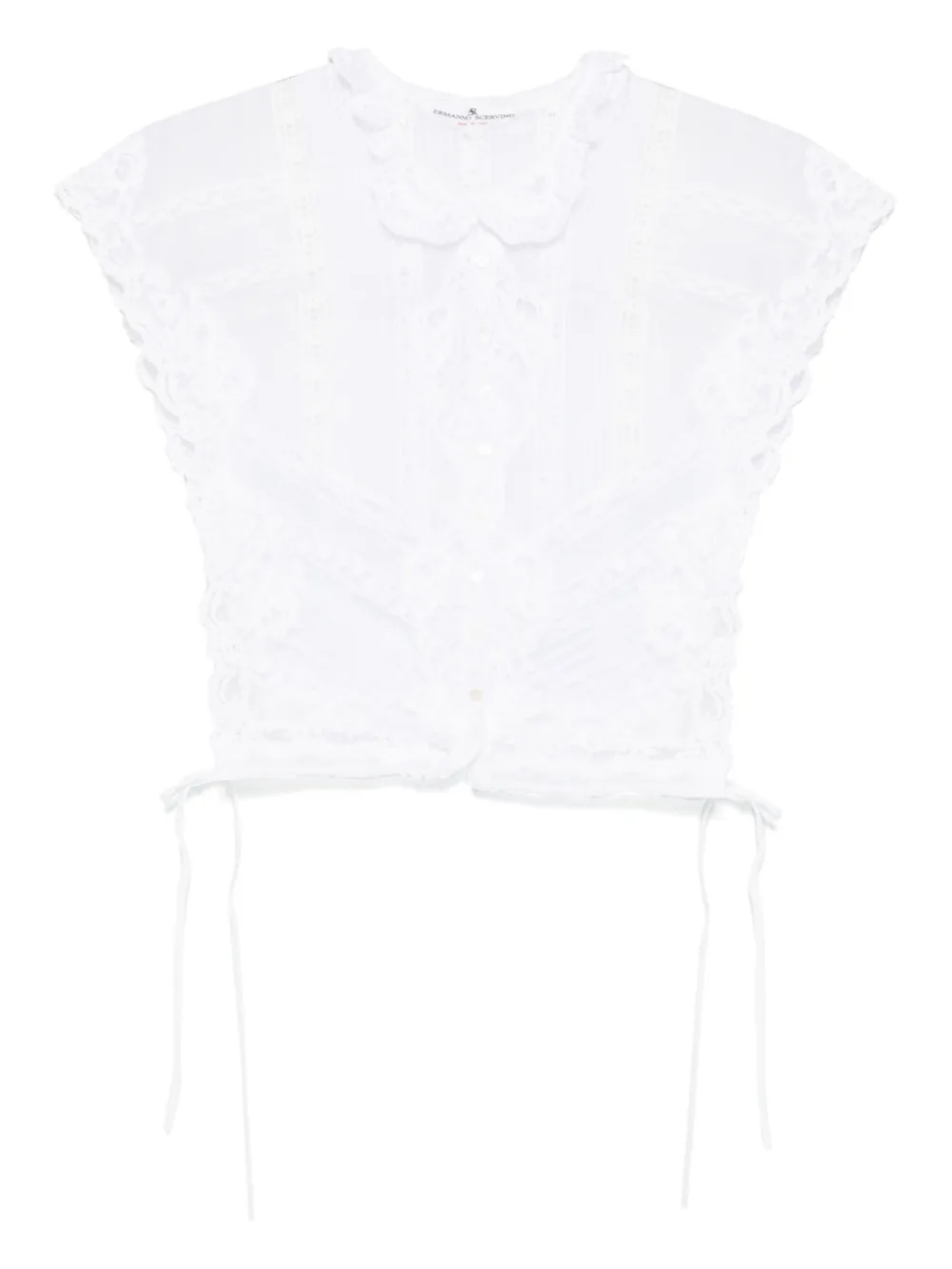 

Кружевной топ Ermanno Scervino, белый