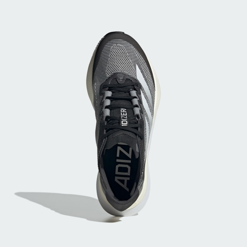 Женские кроссовки Adidas Adizero Boston 12 для бега, черно-белый — фото 2