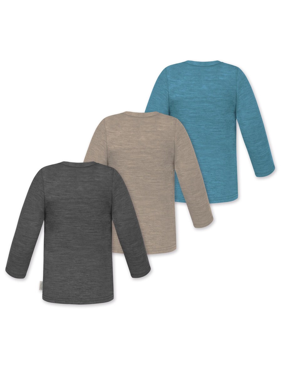 Рубашка normani Taupo, цвет Dark beige/Cyan blue/Dark green — фото 3