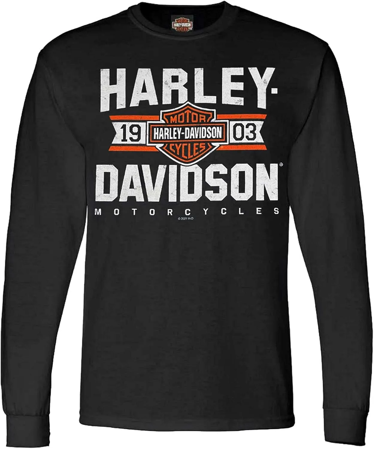 

Футболка Harley-Davidson с длинным рукавом и логотипом B&S