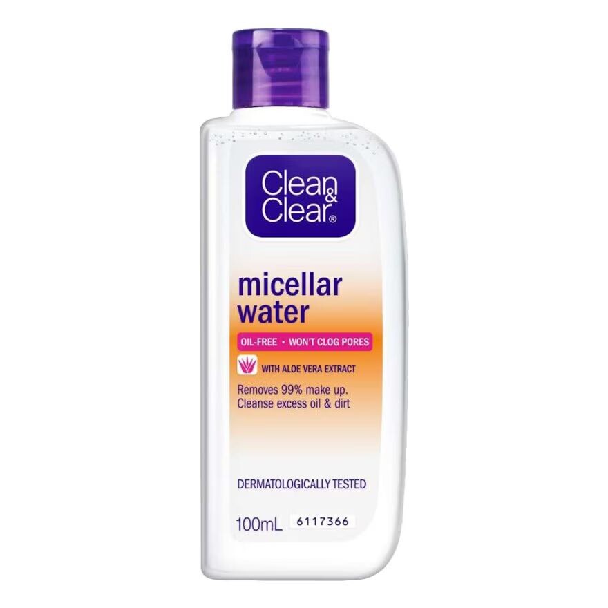 

Clean&Clear Чистая прозрачная мицеллярная вода 100 мл, Transparent