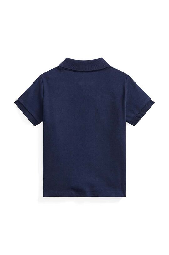 Детское хлопковое поло Polo Ralph Lauren, темно-синий — фото 2