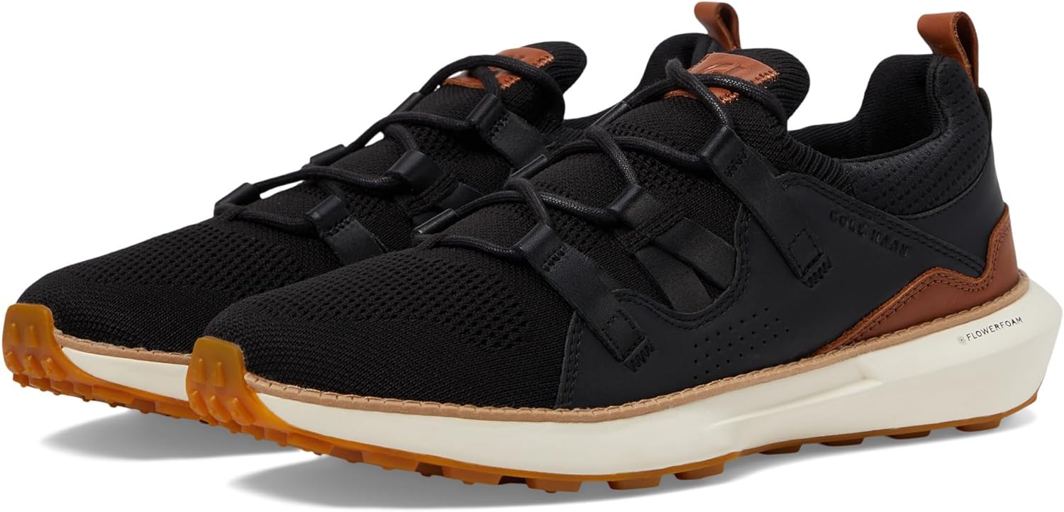 

Мужские кроссовки Cole Haan Grand Motion с плетеным швом 2, слоновая кость/черный/алый