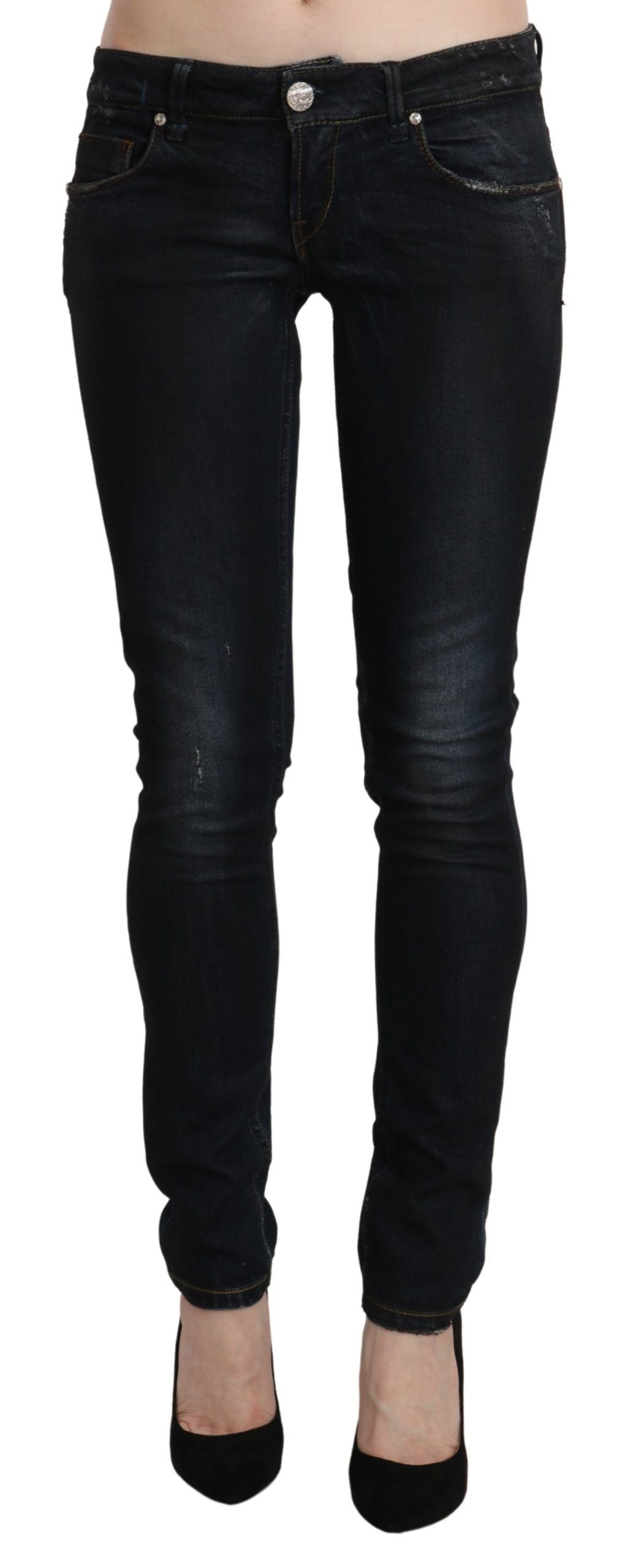 

Acht Sleek Washed Skinny женские джинсы, черный