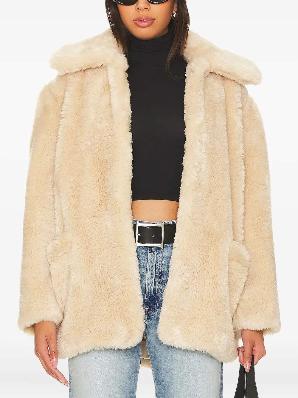 

Пальто Pretty Perfect с воротником из искусственного меха Free People, нейтральный