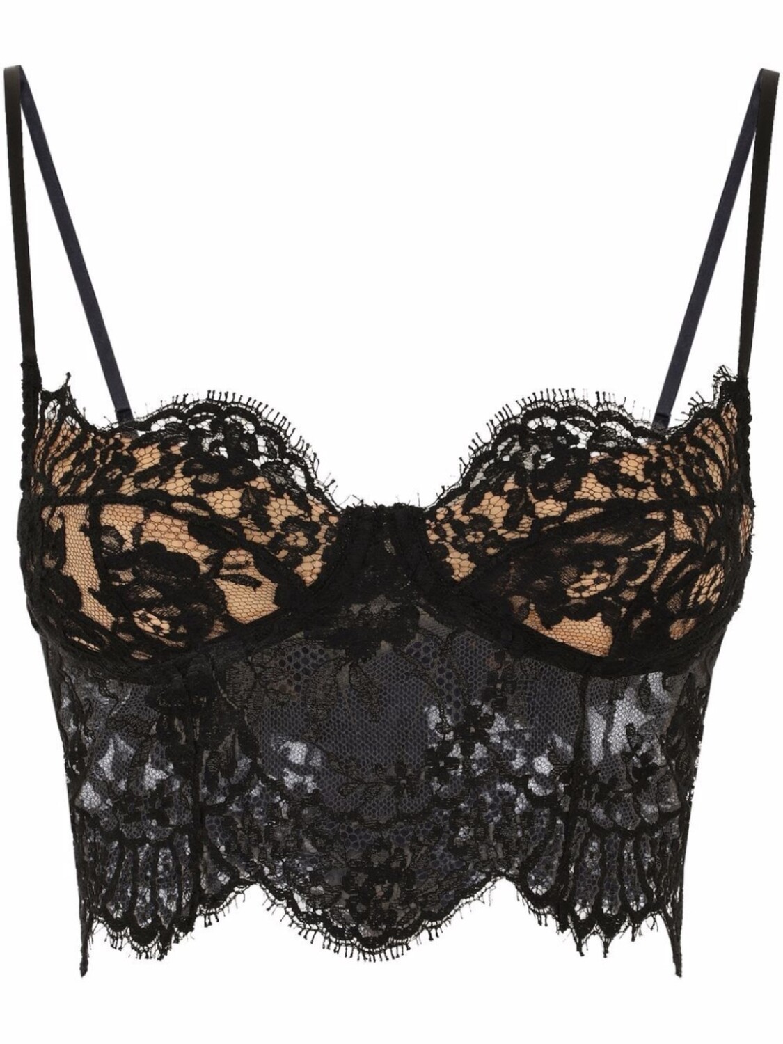 

Dolce & Gabbana кружевной бюстгальтер-балконет, черный